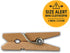 LWR CRAFTS Wooden Mini Clothespins 100 Per Pack 1" 2.5cm (Natural)...