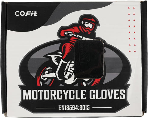 COFIT Motorcycle Gloves Breathable, Touchscreen Motorbike Gloves Anti-Slip with Good Grip Hard Knuckles Protection for Men Women Motocross, BMX AT...