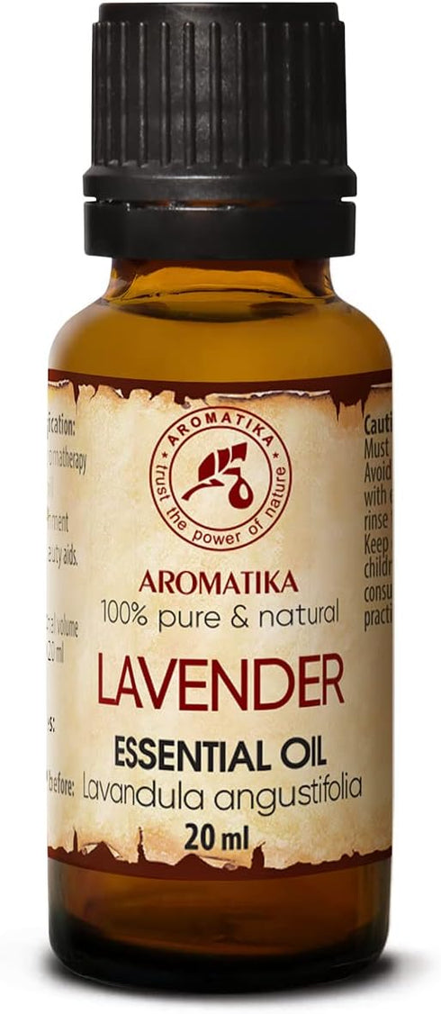 Lavender Essential Oils 0.68 Fl Oz - Lavanda Essential Oil - Lavandula Angustifolia - Bulgaria - 100% Pure - Beauty - Aromatherapy - Massage - Dif...