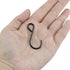 T Tulead 30PCS S-Hooks Small Metal Hanging Hooks 1.6" Black for Bedroom,Bathroom,Kitchen,Office...