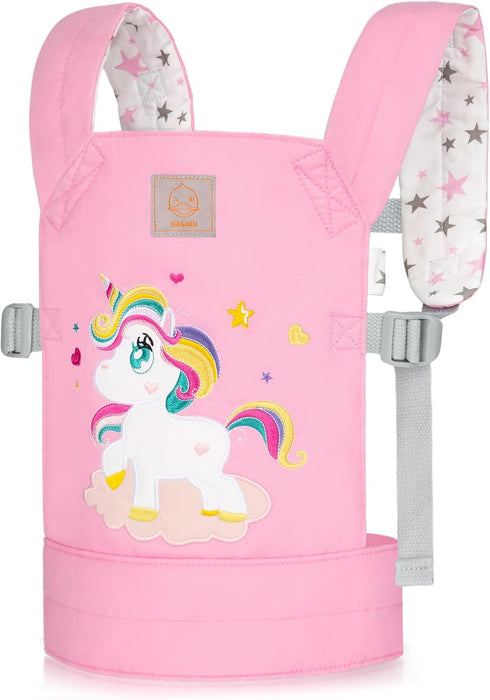 GAGAKU Baby Doll Carrier Kids Toy Baby Carrier Dolls Toy Baby Doll Sling Reborn Baby Doll Carrier with Adjustable Straps for Stuffed Animal Doll A...
