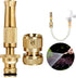 Brass Nozzle Water Spray Gun Jet Hose Nozzles Pipe High Pressure For Car,Bike,Window Cleaning Sprayer And Plants Gardening Washing (Without Pipe) ...