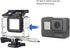 Side Open Skeleton Housing Case for GoPro Hero 5/6/7 Black Action Camera - Protective Lens Removal NOT Needed - Transparent Clear...