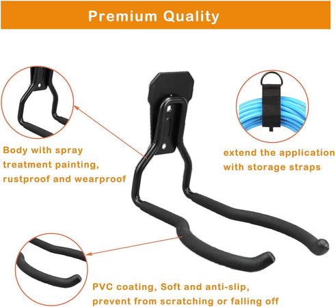 Garden Power Tool Hanger, Garage Wall Hooks, Weedeater Rack, String Trimmer Hanger, Weedeater Hanger, Utility Hooks for Garage Tool Organizers and...