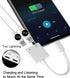 2pack,Compatible for iPhone Headphone Adapter Double Compatible with Lightning Port to Audio Jack and Charger Earphone Charging Splitter 11 12Mini...