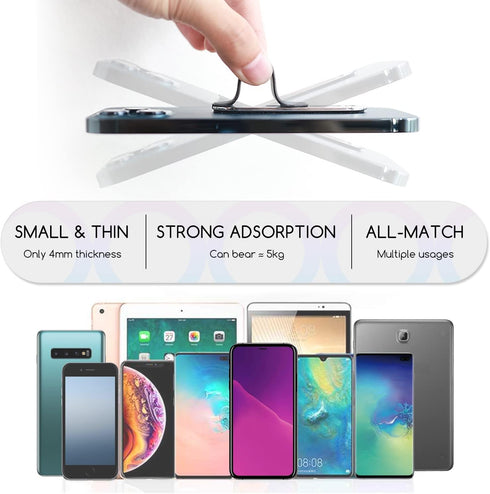 Phone Grip Strap Holder Cell Phone Strap Finger Holder for Hand Leather Telescopic Phone Finger Strap Stand Universal Finger Kickstand for Most Sm...