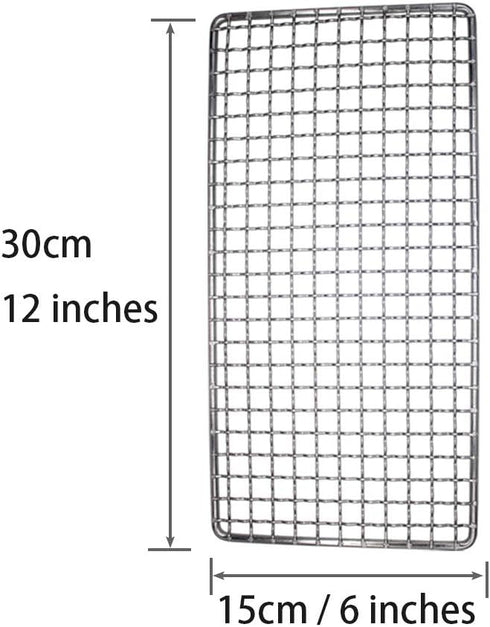 Camping Bushcraft Backpacker Grill Welded Stainless Steel Campfire Cooking Grate High Strength Outdoor Mesh Gear for Camping, Hiking, and Backpack...