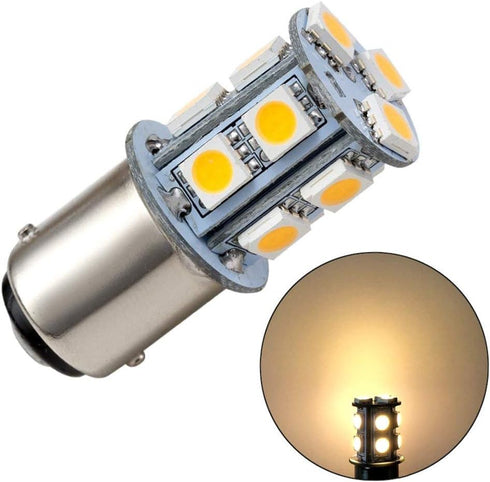 GRV Ba15d 1142 1076 13-5050SMD Warm White LED Bulb AC/DC12V-24V RV Light Bulbs Interior,Replacement for 12Volt Turn Single Light Bulb,Travel Trail...