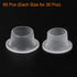 uxcell Faucet Leak-Proof Sealing Gasket, 60pcs Silicone Raw Material Belt Hose Sealing Washer Leak-Proof Plug for Faucet Triangle Valve, White...