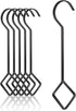 Jinhong 10 & 14 Inch Large Heavy Duty S Hooks Plant Hangers Extension Steel Hanging Tool for Home Decoration Shopwindow Clothes Plants Pergola Bir...