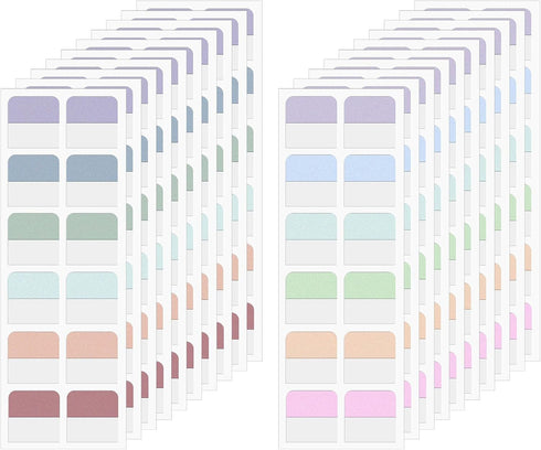 240 Pcs 1Inch Sticky Index Tabs, Repositionable Colored Book Sticky Tabs Page Tabs Sticky Index Tabs for Notebooks File Classification...