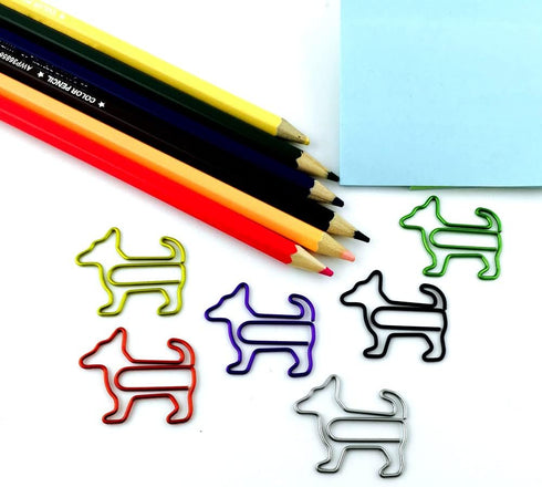 60 PCS Cute Paper Clips Dog Shaped Paper Clips Animal Bookmarks Clips, Fun Office Gifts for Women Men Coworkers Dog Lovers...