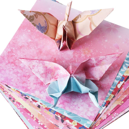 Origami Paper Kit Dobule Sided 100 Sheets 100 Colors 6 Inch Japanese Chiyo Square Easy Fold Arts Crafts DIY Handwork Origami Papers Beginner Sakur...