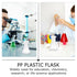 6pcs Sterile Erlenmeyer Flask 50ml Plastic Erlenmeyer Flask, Narrow Neck Education Experiment Supplies Narrow Conical with Graduations Education L...