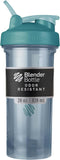 BlenderBottle Shaker Bottle Pro Series Perfect for Protein Shakes and Pre Workout, 28-Ounce, Cerulean Blue...
