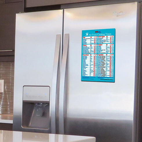 Ninja Air Fryer Cooking Times All-in-One Magnet Compatible with Most Ninja Foodi Models Accurate Guide Big Text Easy to Read Cheat Sheet 8”x11” Oi...