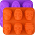 Skull Cake Molds Silicone, Large Size Halloween Skull Baking Molds for Mini Cakes, Handmade Soap, Chocolate, Pudding, Jello, Candy...
