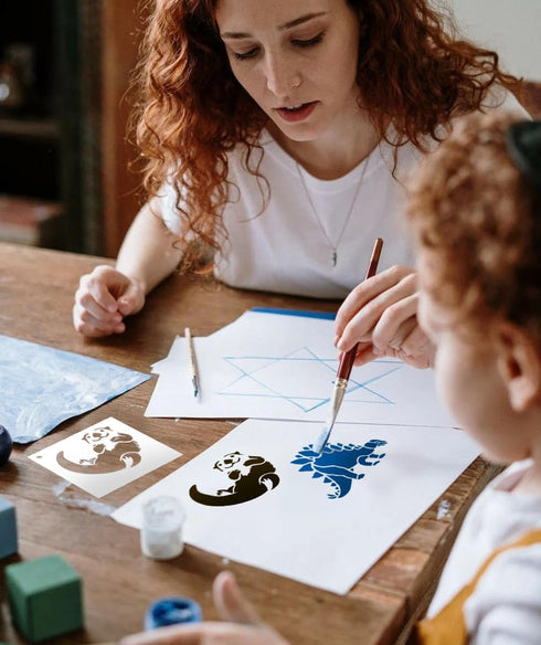 CrafTreat 36 Pieces Animal Stencil, Stencils for Painting on Wood, Elegant Stencils for Crafts, DIY Painting Stencils for Canvas, Reusable Stencil...