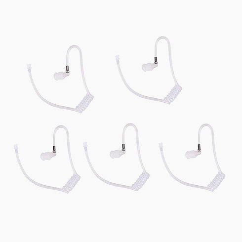 Replacement Acoustic Tube with Connector Compatible with Motorola Kenwood Surveillance Kit Earpiece Headset (5 Packs)...