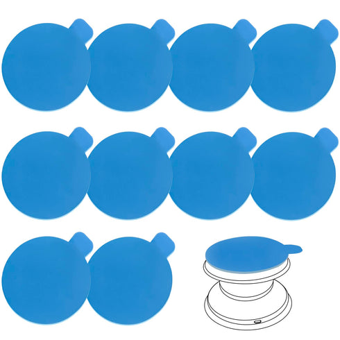 10 pcs Clear Sticky Adhesive Pads for Socket Base,1.34 inches Transparent Double Sided Tapes Replacement for Collapsible Grip,Small Car Phone Hold...