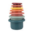 Nuby Stacking Soft Silicone Cups Interactive Toy, Promotes Coordination, Seven Piece (Colors May Vary)...