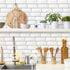 Livebor Backsplash Peel and Stick Wallpaper Tile Contact Paper 11.8inch x 78.7inch Kitchen Backsplash Wallpaper Countertops Waterproof Wallpaper S...