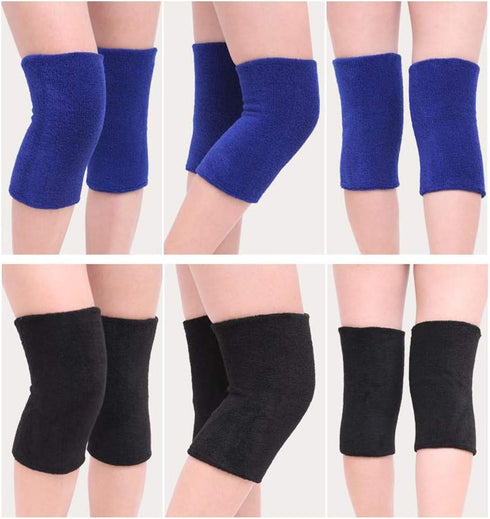 1 Pair Women Men Elastic Knee Brace Leg Knee Warmers Sleeve Winter Thermal Soft Knee Pad Support for Joint Pain Arthritis Pain Relief...