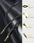 Headset Splitter Cable for PC 3.5mm Crystal-Nylon Braid 3.5mm Female to Dual 3.5mm TRS Male Headphone Mic Audio Y Splitter Cable CTIA Gaming Heads...