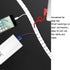 White PC Cable Management Sleeve Value Pack, Large 1.1" Pet Cord Protector and 0.87" Cord Organizer Bundler with Cable Tie Clips for Computer TV H...