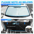 KUST Windshield Sun Shade for 2021-2025 2026 Ford Bronco Sport Accessories Window Custom Fit Sunshade Sun Visor Protector Foldable Blocks UV Rays ...