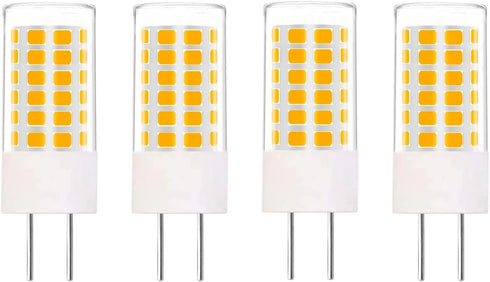 GY6.35 LED Bulbs 12V, T4 JC Type Bi-Pin Base, Warm White 3000K, 35W GY6.35/G6.35 Halogen Replacement for Landscape Path Light, Kitchen Pendant lig...