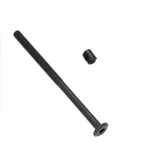 cSeao 10-Pack M6 70mm Black Socket Cap Screws Barrel Nuts Set for Furniture Crib Chairs Baby Bed...