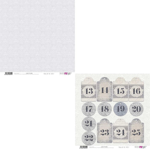 Papers For You - Mini Scrapbooking and Craft Paper Kit | "Snow On The Forest" Collection | Includes 24 Double Sided Papers with Different Designs ...