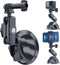 TELESIN Suction Cup Car Mount with Phone Holder, Windshield Window Dashboard Boats Vehicle Attach for GoPro Max Mini Hero 12 11 10 9 8 7 6 5 Insta...