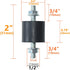 4pcs 20 x 15mm Rubber Mounts Rubber Vibration Isolator Mounts Shock Absorber with M6 x 19mm Studs Vibration Isolators...