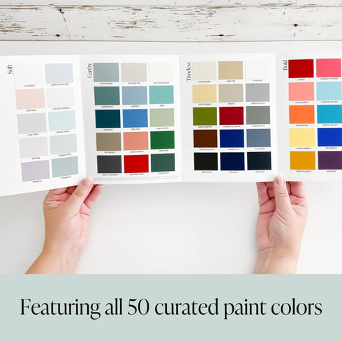 Country Chic Paint Color Card - 50 Furniture Paint Color Swatches...
