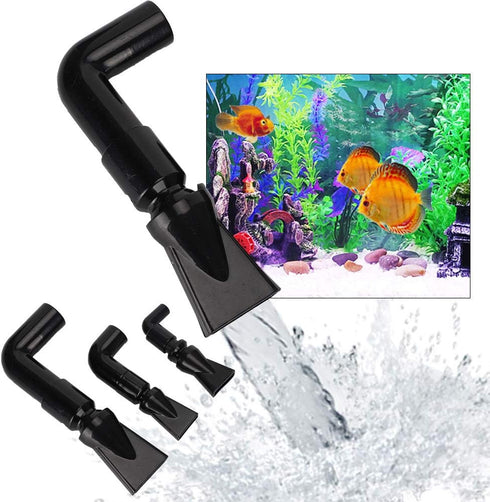 Zerodis 360 Degree Rotating Elbow, Fish Nozzle Water Fish Water Outlet Tube Pump Fitting Function Fish Water Tool...