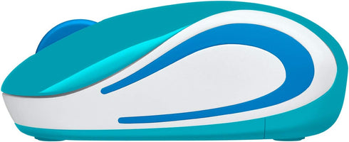 Logitech Wireless Mini Mouse M187 Ultra Portable,1000 DPI Optical Tracking, 3-Buttons, PC/Mac/Laptop - Bright Teal...