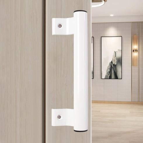 205mm Aluminum Alloy Sliding Door Handle, Balcony Bathroom Glass Door Handle, barn Door, Closet Door Handle, Black, White, Gray, Modern and Fashio...