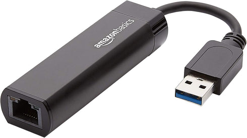 GiveAbay Basics USB 3.0 to 10/100/1000 Gigabit Ethernet Internet Adapter, Black...