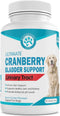 Wanderfound Pets Ultimate Cranberry Bladder UTI Support Supplement for Dogs - Dog Urinary Tract Infection Incontinence Formula with Cordyceps Mush...