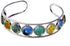 Blazing Autumn Van Gogh Cuff Bracelet Art Pattern Under Glass Dome Jewelry Handmade...