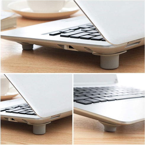 8 Pcs Small Notebook Laptop Cooling Pads Skidproof Pad Cooler Stand 8 (4pcs Large + 4pcs Small)...