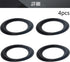 Fielect 4Pcs 4.5inch/115mm Foam Speaker Edge Surround Rings Replacement Kit for Speaker Repair or DIY Black...