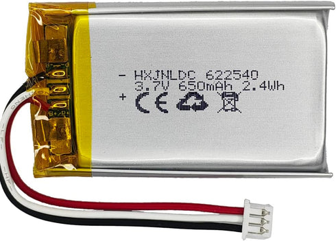DC 3.7V 650mAh AHB622540N01 Rechargeable Lithium Battery for Sennheiser Momentum 2.0 HD 4.40 HD 4.50 450BT Urbanite XL Wireless Bluetooth Headphon...