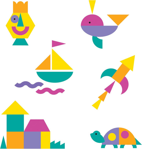 ARTshapes 840 pc Creative Paper Shapes Pack with 70+ Idea Guide - US Made Card Stock - Punch Out Funky DIY Craft Supplies for Whimsical Art Design...