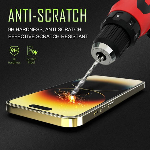 Tempered Glass Screen Protector for apple iPhone 14 Pro Max phone, 6.7 Inch 2 pack, 1pc Camera Lens Protector, 9H Hardness, anti-scratch, Bubble F...