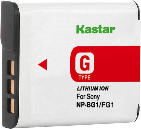 Kastar Replacement Sony NP-BG1 Lithium Ion Camera Battery for Sony DSC-H9 DSC-H7 DSC-H3 DSC-H50 DSC-W30 DSC-W35 DSC-W50 DSC-W55 DSC-W70 Digital Ca...