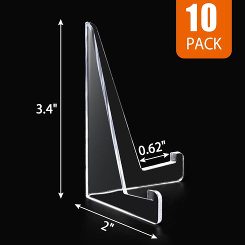 tutata PSA Graded Card Stands, Trading Card Display Stand Mini Easel Holder, Clear Card Stands for BGS, PSA, SGC Baseball Sports Card- 10 Pack...