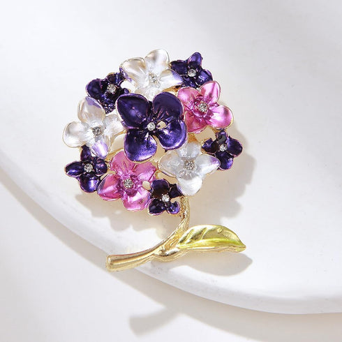 Colorful Flowers Brooch, Jewelry Gift for Women, Girls, Ladies, Exquisite Packaging...